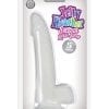 Jelly Rancher Smooth Rider 5in Dong With Balls - Clear