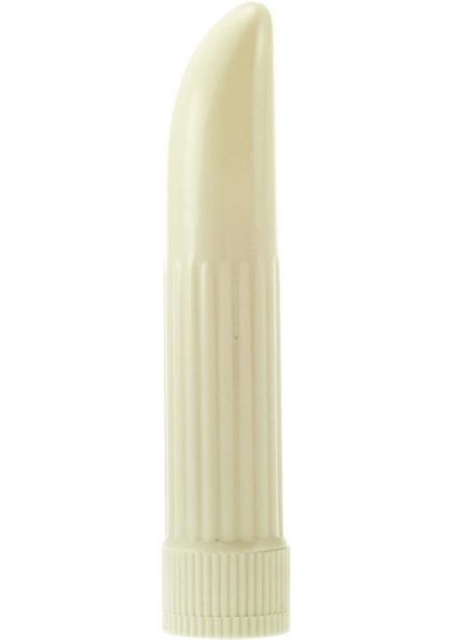 Minx Lady Lust Ribbed Mini Vibrator Ivory 4.5 Inch