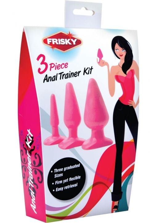 Frisky Anal Trainer Kit Pink 3 Plugs Per Set