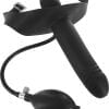Master Series Inflatable Dildo Gag Black