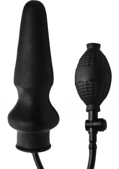 Master Series Expand Xl Inflatable Anal Plug Black 6 Inches