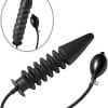Master Series Accordion Inflatable Xl Anal Plug Black 14.5 Inch