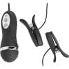 Frisky 10X Wired Remote Power Pinchers Vibrating Nipple Clamps Black