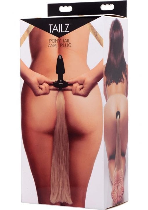 Frisky Butt Plug With Blonde Pony Tail 22 Inch