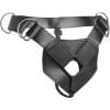 Strap U Flaunt Harness With 3 O Rings Black