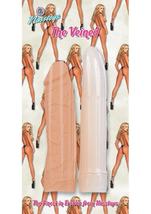 The Veined 7 Inch Ivory Vibrator With Veinded Sleeve
