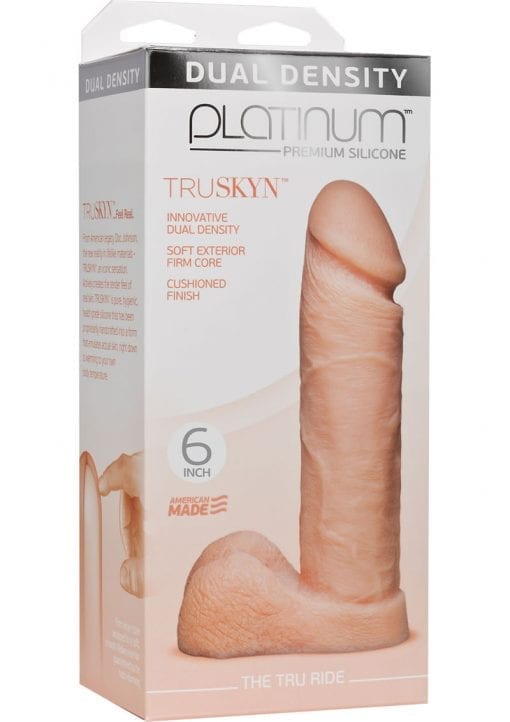 Platinum Truskyn Tru Ride Silicone Flesh 6 Inch