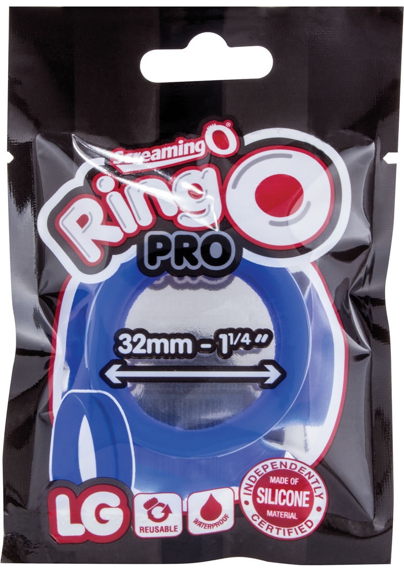 Screaming O RingO Pro Silicone Penis Ring, 1.25, Blue 