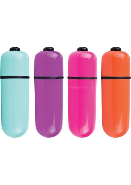 Vooom Bullets Mini Vibes Waterproof Assorted Colors 20 Each Per Counter Display