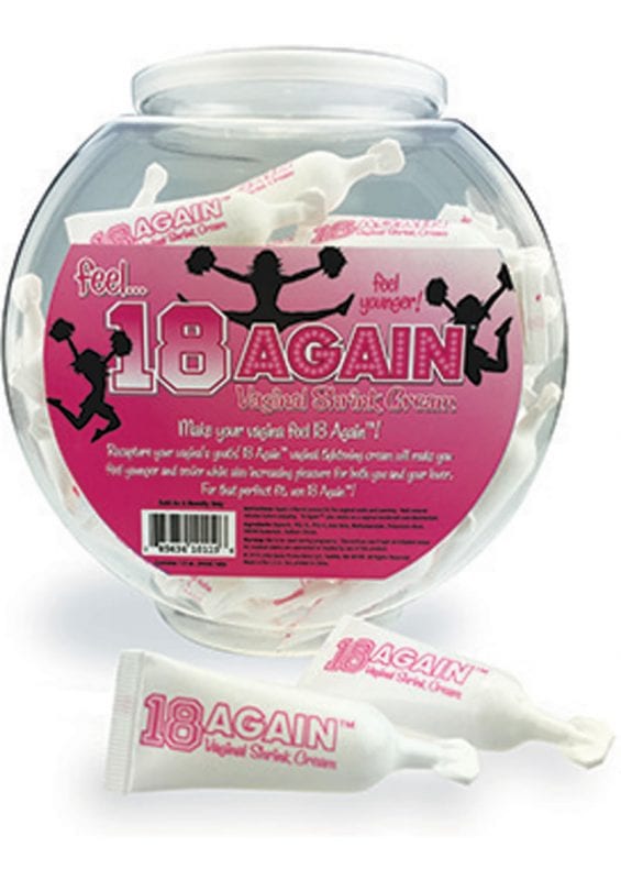 18 Again Vaginal Shrink Cream 10ML 72 Pillow Packs Per Bowl