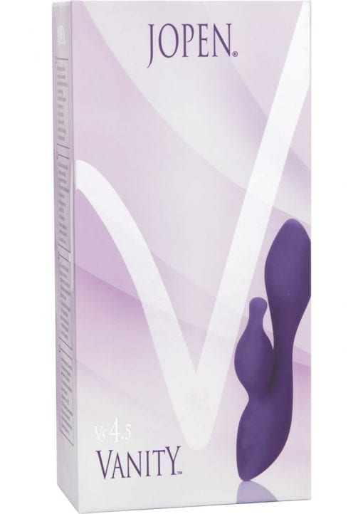 Jopen Vanity VS 4.5 Silicone Rechargeable Dual Vibe Waterproof Purple