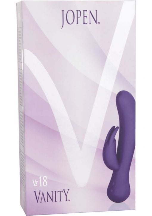 Jopen Vanity VS 18 Silicone Rechargeable Dual Vibe Waterproof Purple