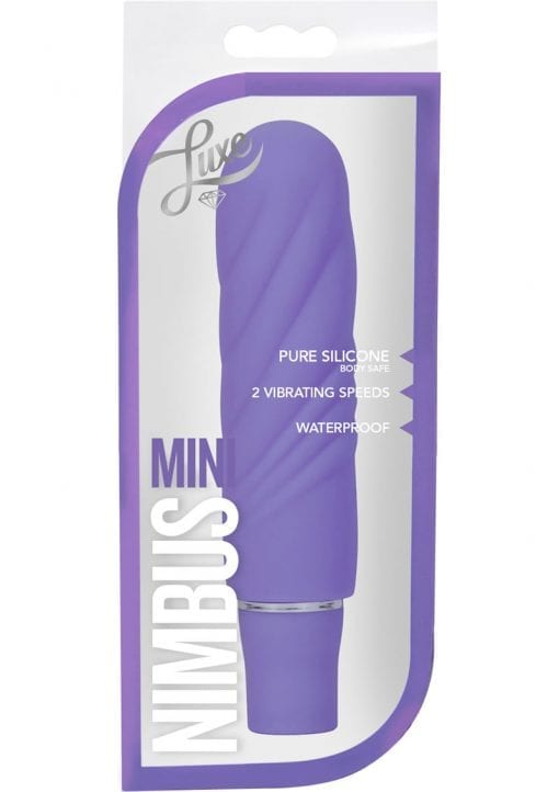 Luxe Nimbus Mini Multifuction Vibe Silicone Waterproof Periwinkle 4.75 Inch