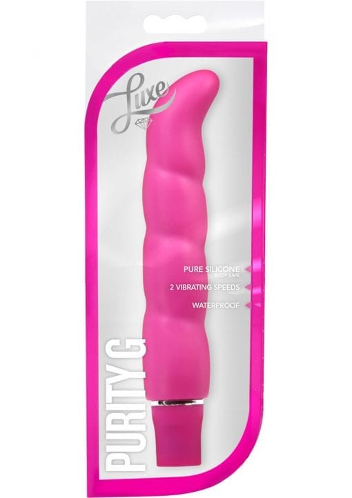 Luxe Purity G Multifuction Vibe Silicone Waterproof Pink 6.25 Inch