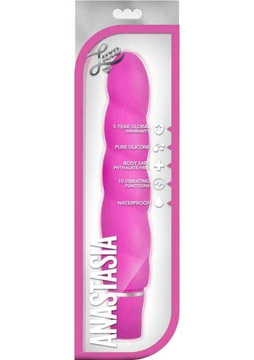 Luxe Anastasia Multifuction Vibe Silicone Waterproof Pink 6.5 Inch