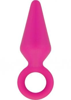 Luxe Candy Rimmer Silicone Anal Medium Fuchsia