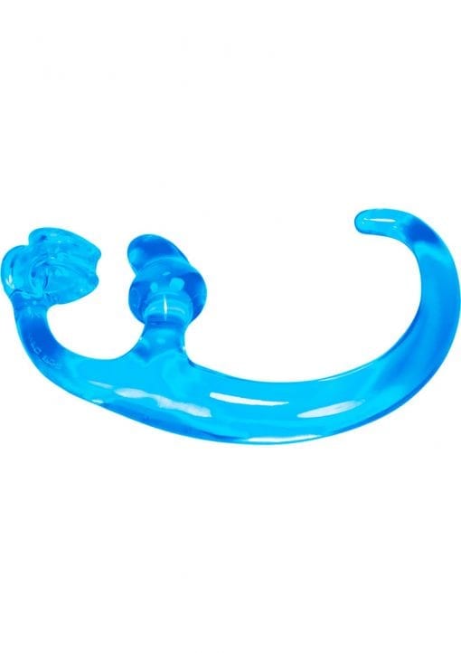 Alien Tail Buttplug With Built-In Cocksling Polar Blue 20.25 Inch