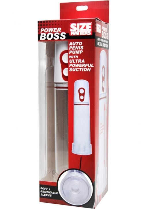 Size Matters Power Boss Auto Penis Pump With Ultra Powerful Suction 10 Inch