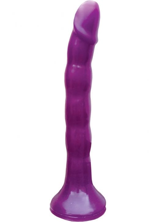 Wet Dreams Skinny My Strap On Purple 7 Inch