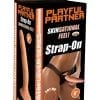 Skinsations Latin Lover Playful Partner Strap On Brown 8 Inch