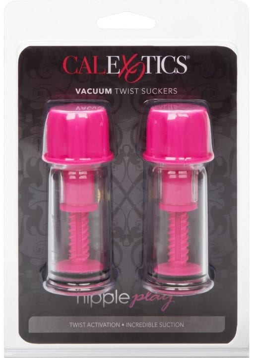 Nipple Play Vacuum Twist Suckers Pink