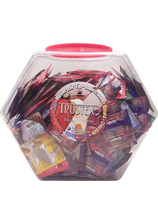 Trustex Assorted Flavor Condoms 288 Per Bowl