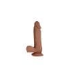 Realcocks Dual Layered 02 Bendable Dildo Waterproof Brown 7 Inch
