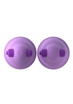 Fantasy For Her Silicone Vibrating Nipple Suck Hers Waterproof Purple 2 Inch