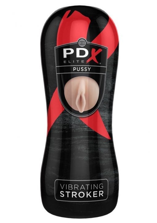 PDX Elite Pussy Vibrating Stroker Flesh 7.25 Inch