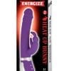 Nasstoys Energize Silicone Heat Up Bunny 2 Waterproof Purple 9 Inch