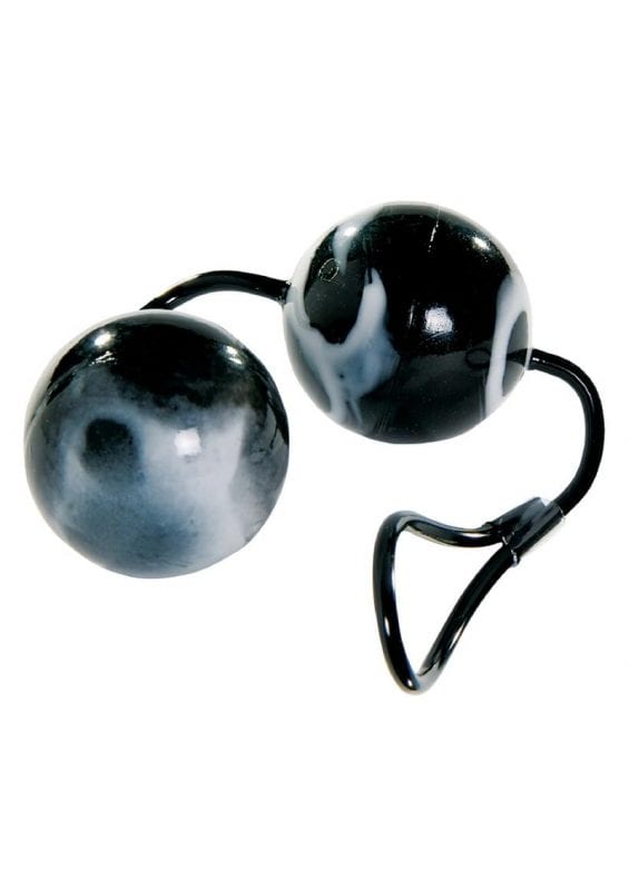 Minx Jiggle Duo Love Balls Weighted Ben Wa Balls Waterproof Black