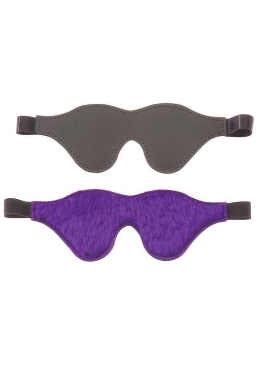 Purple Fur Line Classic Cute Blindfold