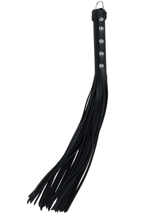 Leather Strap Whip 20 Inch Black