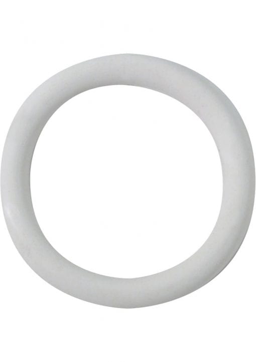 Rubber Cock Ring 1.25 Inch White