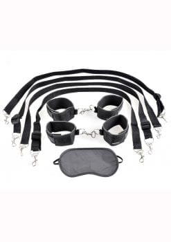 Fetish Fantasy Series Cuff and Tether Set Black