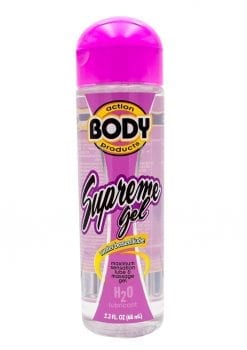 Body Action Supreme Gel Water Based Lubricant 2.3 Ounce