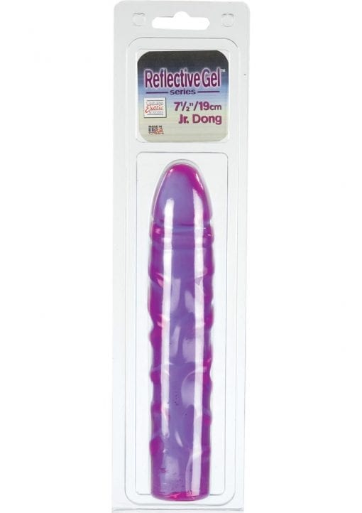 REFLECTIVE GEL SERIES JR DONG 7.5 INCH PURPLE