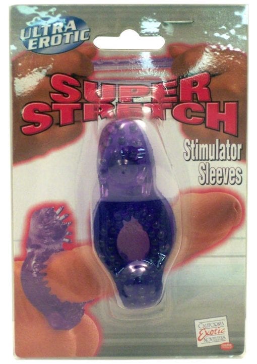 Super Stretch Stimulator Sleeves Dual Noduled Purple