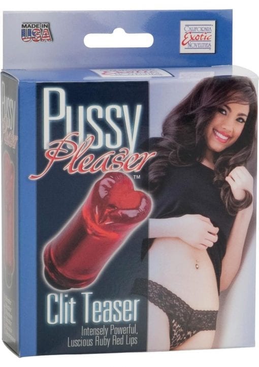 PUSSY PLEASER CLIT TEASER WITH REMOVABLE BULLET RED