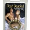 Pearl Beaded Prolong Cock Ring 1.5 inch Diameter Smoke