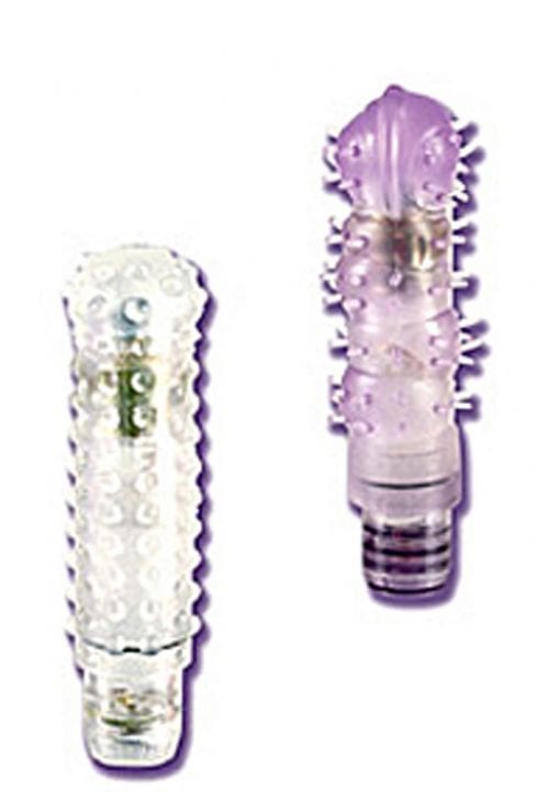 Waterproof Silicone Softee Vibrator With Sleeve 4.5 Inch Clear