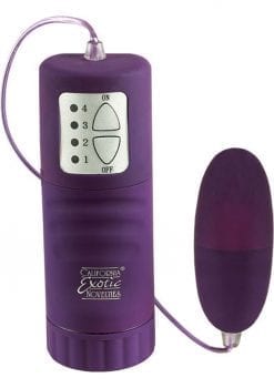 Waterproof Pocket Exotics Velvet Cote Bullet Multispeed 2.2 inch Purple