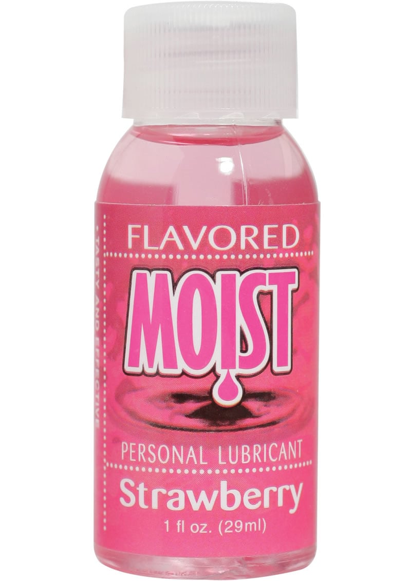 Moist Flavored Personal Water Based Lubricant Strawberry 1