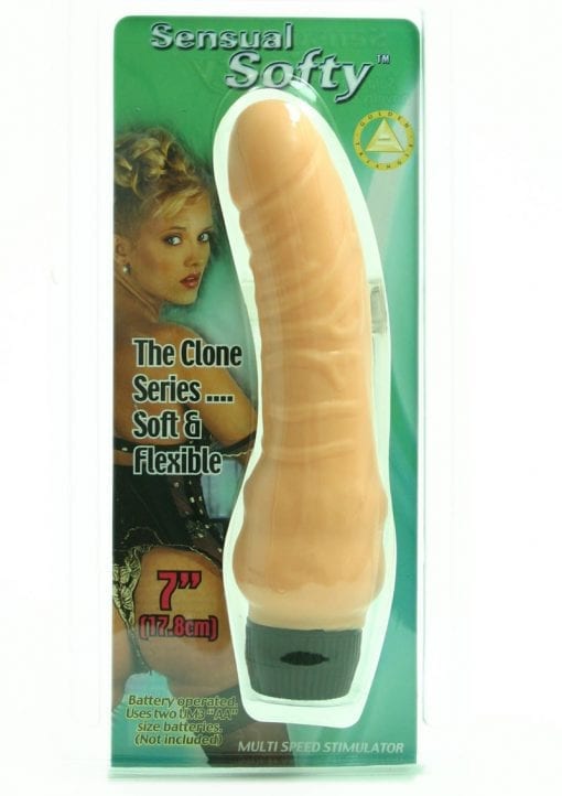 Sensual Softy Realistic Vibrator Flesh 6 Inch