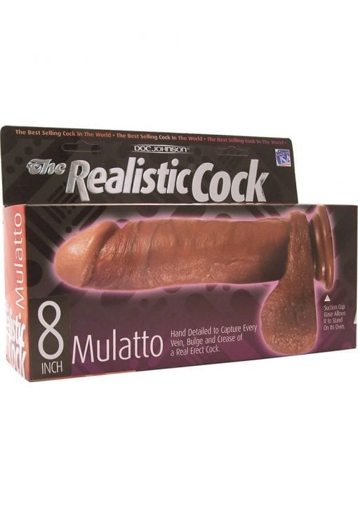 The Realistic Cock 8 Inch Mulatto