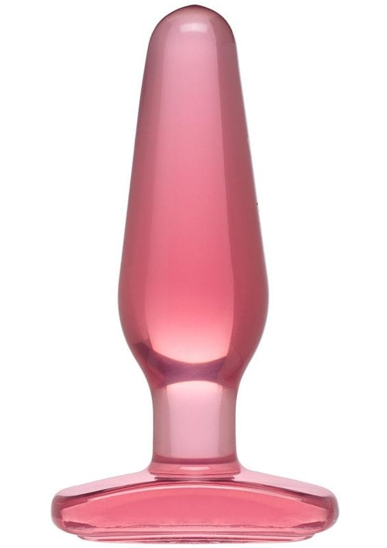 Crystal Jellies Jelly Butt Plug Medium Sil A Gel Pink