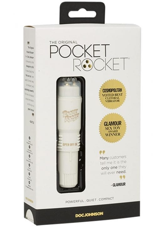 Pocket Rocket Mini Massager 4 Inch Ivory