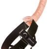 Fetish Fantasy Series Vibrating Hollow Strap On Flesh 10 Inch
