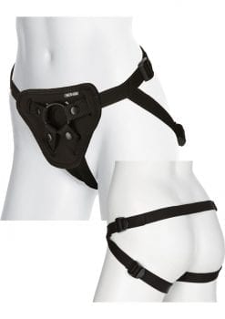 Vac-U-Lock Platinum Luxe Harness with Butt Plug - Black