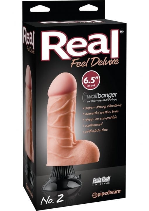 Real Feel Deluxe No 2 Wallbanger Dildo Waterproof Flesh 6.5 Inch